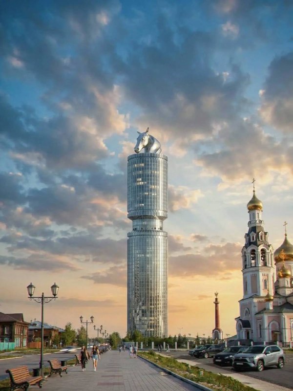 Небоскрёб Якутска в форме сэргэ: архитектура, культура и вызов вечной мерзлоте