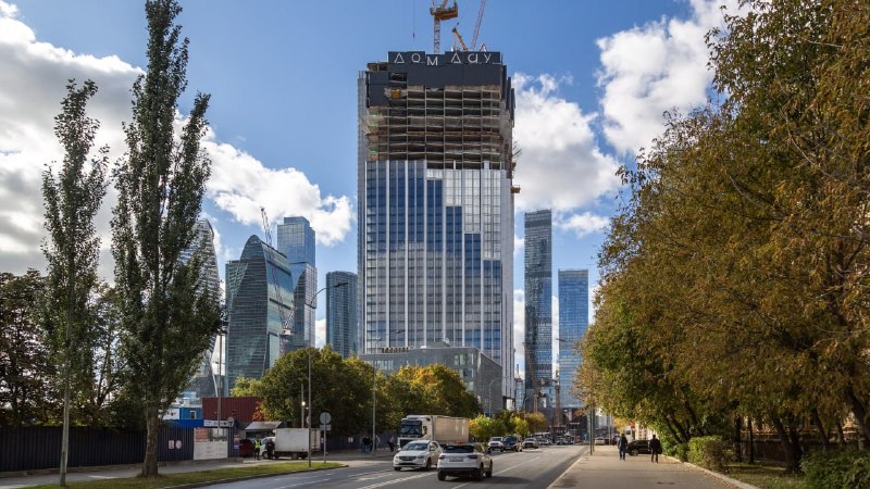 Ход строительства «Дом Дау»: монолит на 41 этаже и работы по фасадам